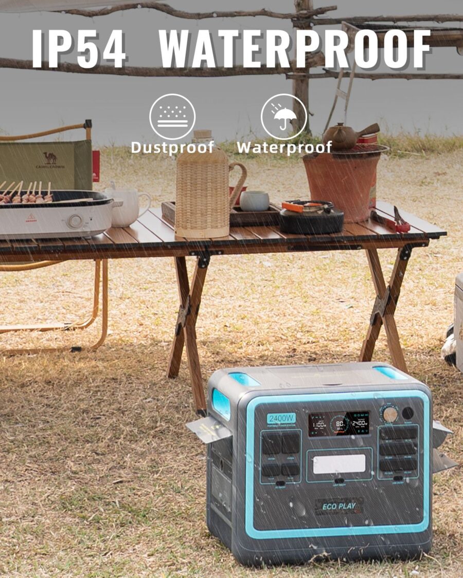 Halsman Portable Power Station – 2048Wh LiFePO4, 2400W AC Output, Fast Charging - Image 6