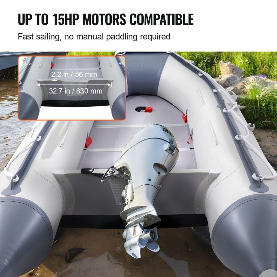 Halsman Inflatable Dinghy Boat – 6-Person Fishing & Sport Tender with Aluminum Oars - Image 5