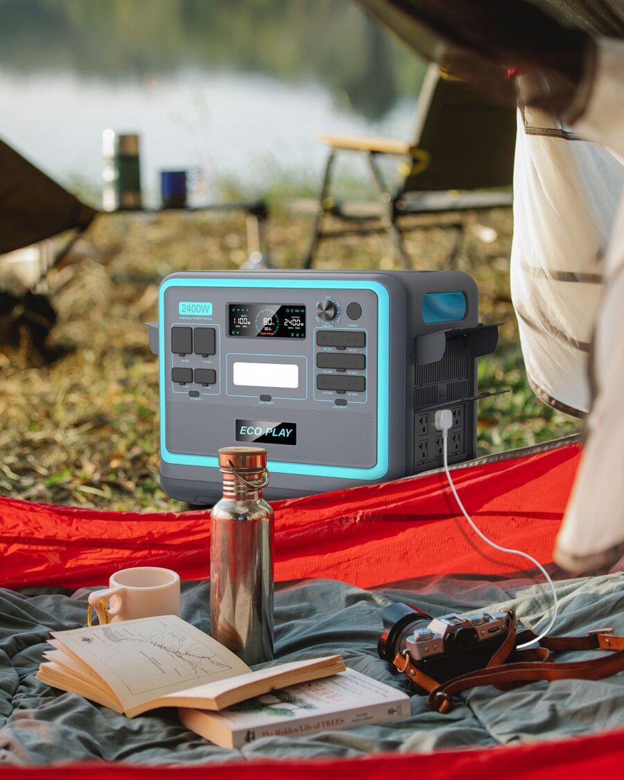 Halsman Portable Power Station – 2048Wh LiFePO4, 2400W AC Output, Fast Charging - Image 2