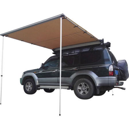 Halsman 6'x6' Car Side Awning – Rooftop Tent Pull-Out Shelter, Black